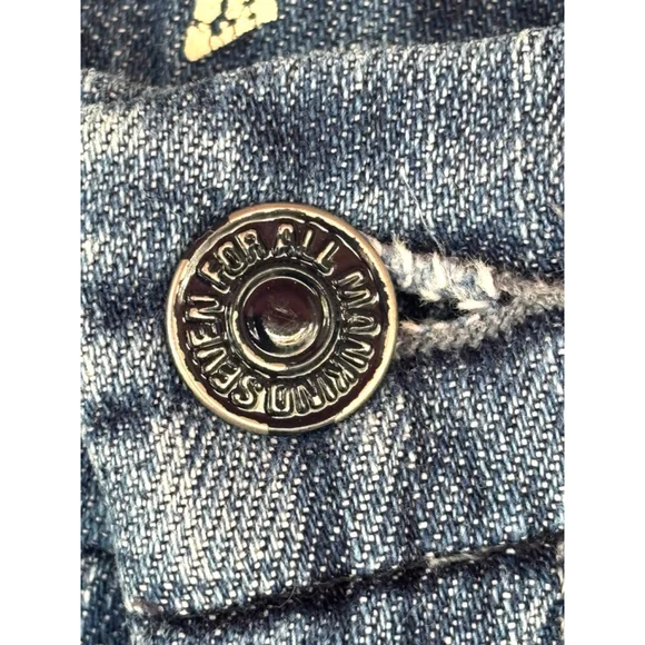 7 For All Mankind Women’s Size 28 The Lexie Petite Blue Medium Wash Flare Jeans - Picture 10 of 15